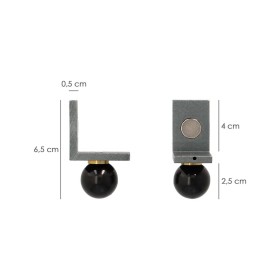 Juego Angulares Magnéticos Para Reglas 40x40 mm. Nivel Pared, Nivelador Pared.