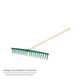 Rastrillo Polipropileno 20 Púas Profesional 63 cm. Rastrillo Jardín, Rastrillo Aceituna, Rastrillo Hojas, Cepillo Hojas Jardín,