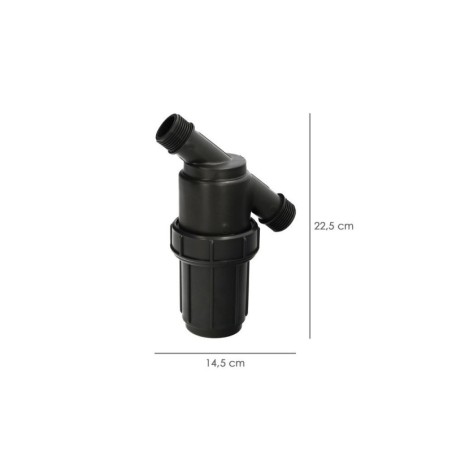 Filtro Con Malla Interior 1" Para Sistema De Goteo (Malla 100 Mesh) Riego Por Goteo, Microaspersión, Riego Por Nebulización