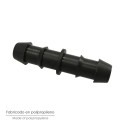 Enlace Simple Para Tuberías Goteo Diámetro 16 mm. (Bolsa 100 Piezas) Riego Por Goteo, Microaspersión, Riego Por Nebulización