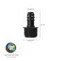 Union Rosca Macho 3/4 A Toma Para Tuberias Goteo Ø 16 mm. (Bolsa 100 uds) Riego Por Goteo, Microaspersión, Riego Nebulizacion Union Rosca Macho 3/4 A Toma Para Tuberias Goteo Ø 16 mm. (Bolsa 100 uds) Riego Por Goteo, Microaspersión, Riego Nebulizacion