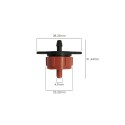 Gotero Autocompensante 4 Litros / Hora Desmontable Para Riego Por Goteo (Bolsa 200 Piezas) Riego Por Goteo, Microaspersión,