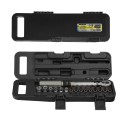 Llave Dinamometrica 1/4 Con 9 Puntas Hexagonales y 5 Vasos. Llave De Torque Camiones, Coches, Motos, Micro Ajustes, Acero CRV
