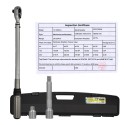 Llave Dinamometrica 1/2 Con Alargadera y Reductor De 3/8 Llave De Torque Camiones, Coches, Motos, Micro Ajustes, Acero CRV