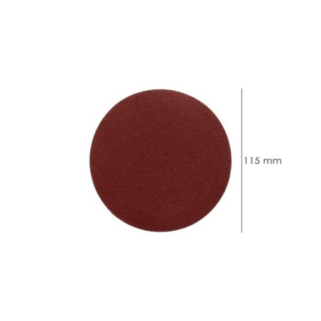 Lija Recambio Velcro Amoladora Diámetro 115 mm. Grano 120 (10 Piezas)
