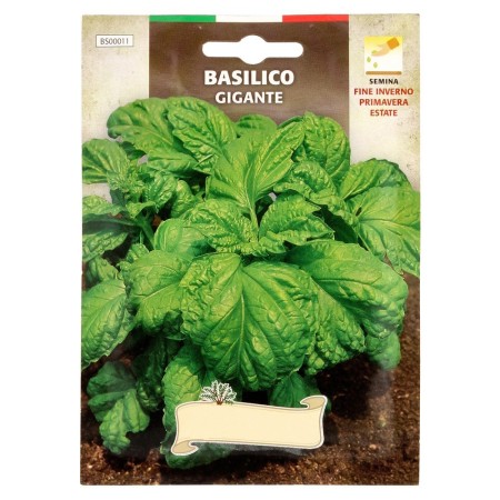 Semillas Aromáticas Albahaca Gigante (5 gramos) Horticultura, Hortícola, Semillas Huerto.