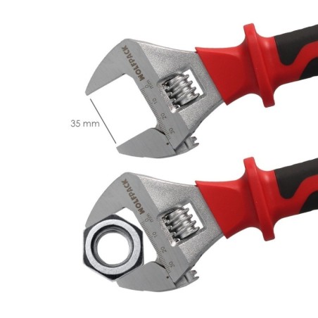 Llave Ajustable Aislada VDE 10". Llave Ajustable Aislada, Llave Inglesa, Llave Moleta Aislada,