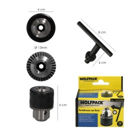 Portabrocas Con Llave 1/2" Hembra Diámetro 13 mm. para Taladros y Taladradoras