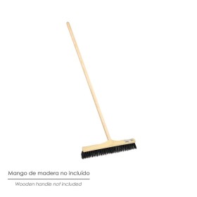 Cepillo Barrendero Industrial Fibra Rígida PVC. Soporte Polipropileno 50 cm. (Sin Mango)