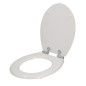 Tapa W.C. Universal Blanca Caída Amortiguada, Asiento Inodoro, Cierre Lento, Bisagras Ajustables, Tapa W.C. Universal Blanca Caída Amortiguada, Asiento Inodoro, Cierre Lento, Bisagras Ajustables,