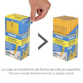 Lápiz Carpintero Estándar Caja 72 Lápices. Marcador Carpintería, Albañilería, Construcción.