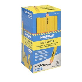 Lápiz Carpintero Estándar Caja 72 Lápices. Marcador Carpintería, Albañilería, Construcción.