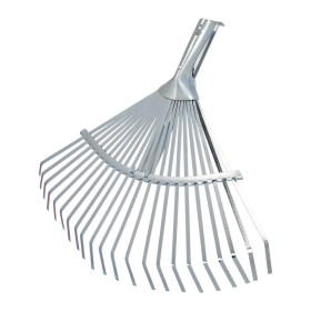 Rastrillo Metálico Para Jardín Ancho Regulable 31,5 A 43,5 cm. rastrillo Hojas, Cepillo Jardín, Escoba Metálica, Escoba Jardín