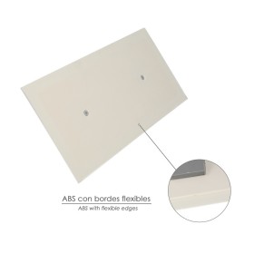 Llana / Talocha Con Mango de Plástico ABS Borde Flexible. Especial Lechadas. Base 280x140 mm. Mango Ligero y Ergonómico