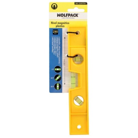 Nivel Burbuja Plástico, Base Magnética 230 mm.