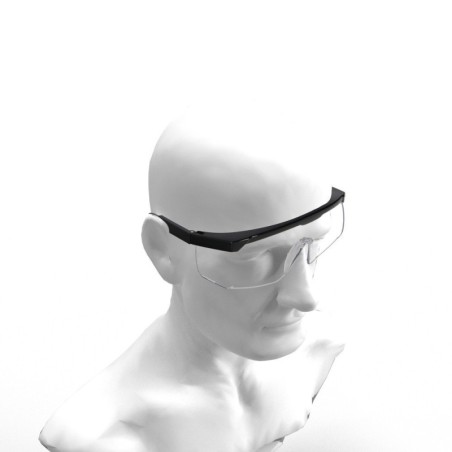 Gafas Protección Con Patillas Ajustables Certificación EN166. Lente Color Transparente. Gafas protección Gafas Trabajo