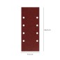 Lija Recambio Con Velcro 93x228 mm. con Agujeros Grano 180 (10 Piezas) Lija Recambio Con Velcro 93x228 mm. con Agujeros Grano 180 (10 Piezas)