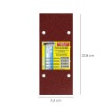 Lija Recambio Con Velcro 93x228 mm. con Agujeros Grano 180 (10 Piezas)