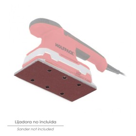 Lija Recambio Con Velcro 93x228 mm. con Agujeros Grano 180 (10 Piezas)