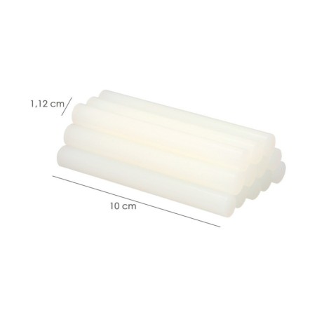 Barras De Pegamento Caliente Diámetro 11,2 mm. Blíster 12 Unidades. Barras Silicona