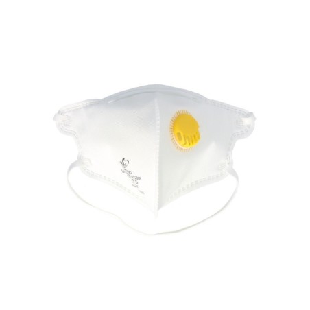Mascarilla Respiratoria FFP2 Con Válvula. Plegable (20 Unidades) Envasadas Individualmente