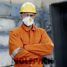 Mascarilla Respiratoria FFP2 Con Válvula. Plegable (20 Unidades) Envasadas Individualmente
