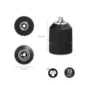 Portabrocas Sin Llave Nylon 1/2" Hembra Diámetro 13mm. Sin Llave Portabrocas, Autoajustable