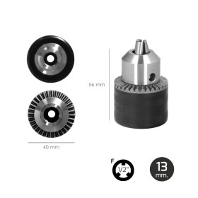 Adaptador Martillo SDS Plus A Portabrocas Diámetro 13 mm. mm. porta Brocas Con Llave, Adaptador SDS, SDS A Brocas