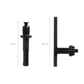 Adaptador Martillo SDS Plus A Portabrocas Diámetro 13 mm. mm. porta Brocas Con Llave, Adaptador SDS, SDS A Brocas