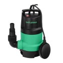Bomba Aguas Sucias Sumergible 450 W. 8.000 lts/hora, Profundidad 5 Mts, Elevación 5,5 mts. Partículas Max. Diámetro 30 mm.