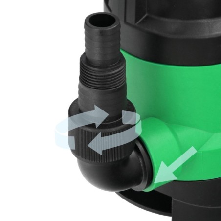 Bomba Aguas Sucias Sumergible 450 W. 8.000 lts/hora, Profundidad 5 Mts, Elevación 5,5 mts. Partículas Max. Diámetro 30 mm.