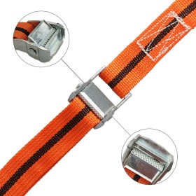 Cinta De Amarre Con Trinquete 5 metros x 38 mm. Trinquete Metálico Automático, Cincha, Eslinga Mercancía, Correa sujeción