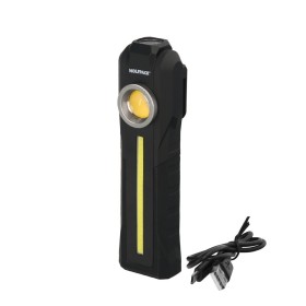 Linterna Led Profesional Multifunción Recargable USB 3 Luces 95 / 300 / 250 Lúmenes. Con Imán, Gancho y Clip Cinturón