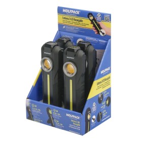 Linterna Led Profesional Multifunción Recargable USB 3 Luces 95 / 300 / 250 Lúmenes. Con Imán, Gancho y Clip Cinturón