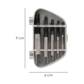 Juego Extractores Cónicos Para Tornillos (5 Piezas). Medidas 3 A 18 mm. Extractor Tornillos, Saca Tornillos.