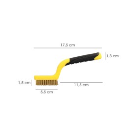 Cepillo Manual Acero Latonado Bujías | Cepillo De Púas | Cepillo Para Metales | Cepillo Abrasivo