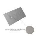 Llana Profesional Acero Inoxidable Mango Polipropileno Acabado Liso 300x150mm.