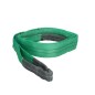 Eslinga Plana Doble Banda 2.000 Kg. Factor Seguridad 7:1, Longitud: 2 Metros Ancho 6 cm. 100% Poliéster. Color Verde