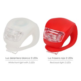 Kit Luces Led Bicicleta 2 Luces Basic. LED para bici, Luz para patín, Luz de posición, Luces bicicleta, Leds bicicleta