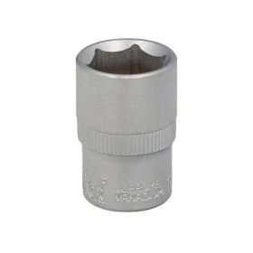 Llave Vaso 1/2" Hexagonal 19 mm. Perfil de 6 caras. Acero Cromo Vanadio, Aristas Redondas