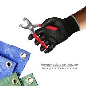 Ojetes / Ojales Metálicos Grandes Para Lona Diámetro Interior 10 mm. (Bolsa 100 Unidades)