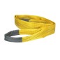 Eslinga Plana Doble Banda 3.000 Kg. Factor Seguridad 7:1, Longitud: 4 Metros Ancho 9 cm. 100% Poliéster. Color Amarilla