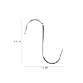Gancho Carnicero Inoxidable N.º 3 de 140 x 5 mm. gancho para productos cárnicos.