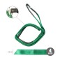 Eslinga Plana Doble Banda 2.000 Kg. Factor Seguridad 7:1, Longitud: 4 Metros Ancho 6 cm. 100% Poliéster. Color Verde