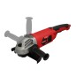 Amoladora Angular 2.400 Watt. Disco Ø 230 mm. 6.500 R.P.M. Mango 3 Posiciones Eje M14 Protector Disco Ajustable, Anti arranque Amoladora Angular 2.400 Watt. Disco Ø 230 mm. 6.500 R.P.M. Mango 3 Posiciones Eje M14 Protector Disco Ajustable, Anti arranque