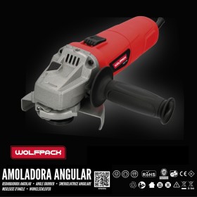 Amoladora Angular 900 Watt. Disco Diámetro 125 mm. 11.000 R.P.M. Mango 3 posiciones Eje M14