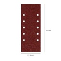 Lija Recambio Con Velcro 115x280 mm. con Agujeros Grano 40 (10 Piezas)