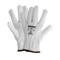 Guantes De Trabajo De Piel Flor De Vacuno, Protección Laboral, Riesgos Mecánicos, Guantes De Seguridad De Cuero. Talla 7" (Par)