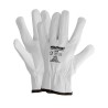 Guantes De Trabajo De Piel Flor De Vacuno, Protección Laboral, Riesgos Mecánicos, Guantes De Seguridad De Cuero. Talla 7" (Par)