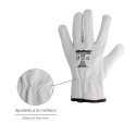 Guantes De Trabajo De Piel Flor De Vacuno, Protección Laboral, Riesgos Mecánicos, Guantes De Seguridad De Cuero. Talla 9" (Par)